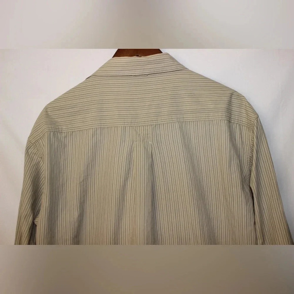 Men’s Timberland Long Sleeve Striped Casual Workwear Button Down Size Large - Picture 11 of 11